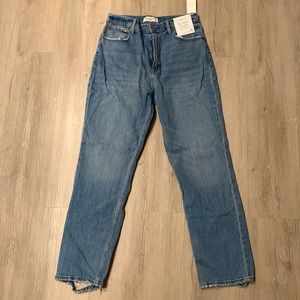 Abercrombie ultra high rise ankle straight jean - size 29L (8)